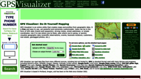 What Gpsvisualizer.com website looked like in 2023 (1 year ago)