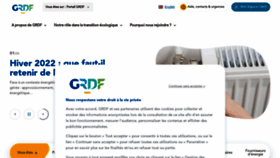 What Grdf.fr website looked like in 2023 (1 year ago)