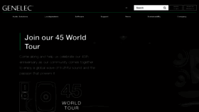 What Genelec.com website looked like in 2023 (1 year ago)