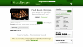 What Grouprecipes.com website looked like in 2023 (1 year ago)
