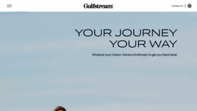 What Gulfstream.com website looked like in 2023 (1 year ago)