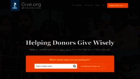 What Give.org website looked like in 2023 (1 year ago)