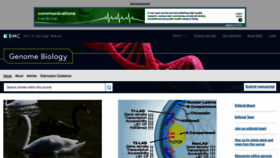 What Genomebiology.com website looked like in 2023 (1 year ago)
