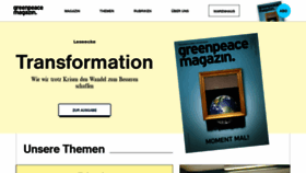 What Greenpeace-magazin.de website looked like in 2023 (1 year ago)