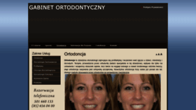 What Gabinetortodontyczny.eu website looked like in 2023 (3 years ago)