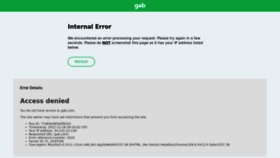 What Gab.com website looked like in 2023 (1 year ago)