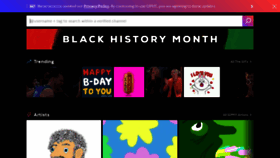 What Giphy.com website looked like in 2023 (1 year ago)