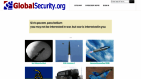 What Globalsecurity.org website looked like in 2023 (1 year ago)