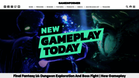 What Gameinformer.com website looked like in 2023 (1 year ago)