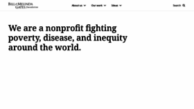 What Gatesfoundation.org website looked like in 2023 (1 year ago)