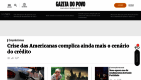 What Gazetadopovo.com.br website looked like in 2023 (3 years ago)