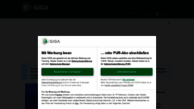 What Giga.de website looked like in 2023 (1 year ago)