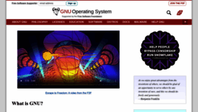What Gnu.org website looked like in 2023 (1 year ago)