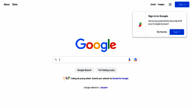 What Google.at website looked like in 2023 (1 year ago)