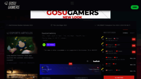 What Gosugamers.net website looked like in 2023 (1 year ago)