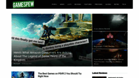 What Gamespew.com website looked like in 2023 (1 year ago)