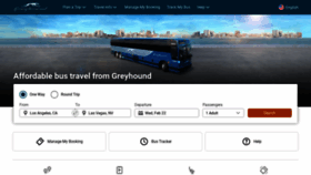 What Greyhound.com website looked like in 2023 (1 year ago)