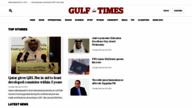 What Gulf-times.com website looked like in 2023 (1 year ago)