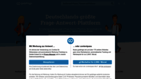 What Gutefrage.net website looked like in 2023 (1 year ago)