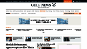 What Gulfnews.com website looked like in 2023 (1 year ago)