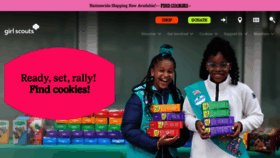 What Girlscouts.org website looked like in 2023 (1 year ago)