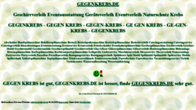 What Gegenkrebs.de website looked like in 2023 (2 years ago)