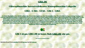 What Gikl.de website looked like in 2023 (3 years ago)