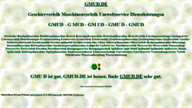 What Gmud.de website looked like in 2023 (1 year ago)