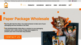 What Good-package.com website looked like in 2023 (1 year ago)