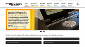 What Griesheim.de website looked like in 2023 (1 year ago)