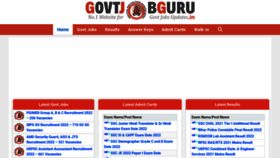 What Govtjobguru.in website looked like in 2023 (1 year ago)