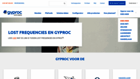 What Gyproc.be website looked like in 2023 (1 year ago)