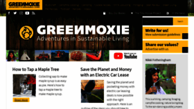 What Greenmoxie.com website looked like in 2023 (1 year ago)