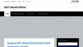 What Ghanadmission.com website looked like in 2023 (1 year ago)