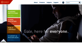 What Gale.com website looked like in 2023 (1 year ago)