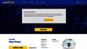 What Goodyear.ca website looked like in 2023 (1 year ago)