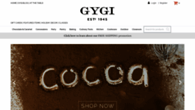 What Gygi.com website looked like in 2023 (1 year ago)