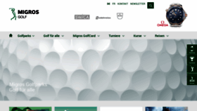 What Golfparks.ch website looked like in 2023 (1 year ago)