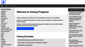 What Golangprograms.com website looked like in 2023 (1 year ago)