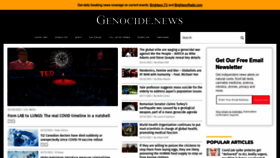 What Genocide.news website looked like in 2023 (1 year ago)