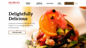 What Gloriascuisine.com website looked like in 2023 (1 year ago)