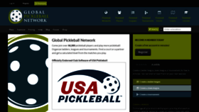 What Globalpickleball.network website looked like in 2023 (1 year ago)