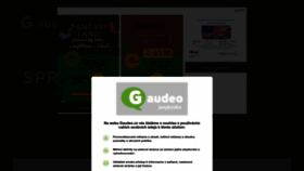 What Gaudeo.cz website looked like in 2023 (1 year ago)