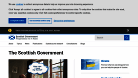 What Gov.scot website looked like in 2023 (1 year ago)