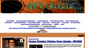 What Gotaukulele.com website looked like in 2023 (1 year ago)