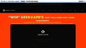 What Geekvape.com website looked like in 2023 (1 year ago)