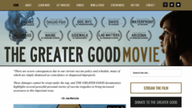 What Greatergoodmovie.org website looked like in 2023 (1 year ago)
