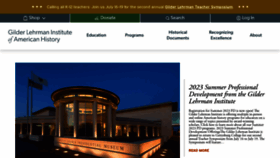 What Gilderlehrman.org website looked like in 2023 (1 year ago)
