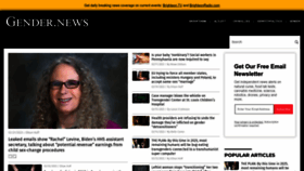 What Gender.news website looked like in 2023 (1 year ago)