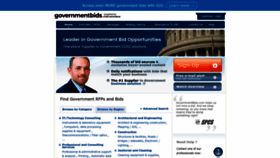 What Governmentbids.com website looked like in 2023 (1 year ago)